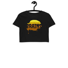 Load image into Gallery viewer, Halloween Zombie Brains - Organic Crop Top - Keen Eye Design