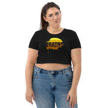 Load image into Gallery viewer, Halloween Zombie Brains - Organic Crop Top - Keen Eye Design
