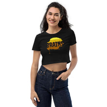 Load image into Gallery viewer, Halloween Zombie Brains - Organic Crop Top - Keen Eye Design