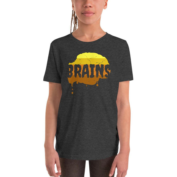 Halloween Zombie Brains - Premium Youth T-Shirt - Keen Eye Design
