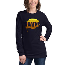 Load image into Gallery viewer, Halloween Zombie Brains - Unisex Long Sleeve Tee - Keen Eye Design