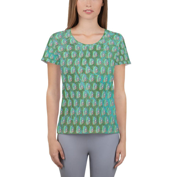 KeenEyeD - AOP Women's Athletic T-Shirt - Keen Eye Design