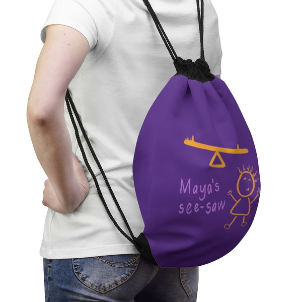 Maya's See-Saw - Drawstring Bag - Keen Eye Design