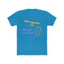 Load image into Gallery viewer, Maya's See-Saw - Men's Premium Cotton Crew Tee - Keen Eye Design