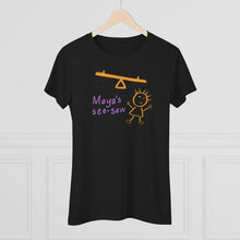 Load image into Gallery viewer, Maya's See-Saw - Women's Triblend Tee - Keen Eye Design