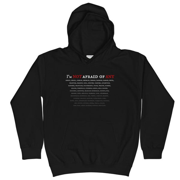 Not Afraid Of Any- Kids Hoodie - Keen Eye Design