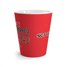 Load image into Gallery viewer, Not On My Face - Latte Mug (Spicy Red) - Keen Eye Design