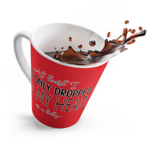 Load image into Gallery viewer, Not On My Face - Latte Mug (Spicy Red) - Keen Eye Design