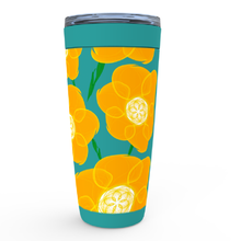 Load image into Gallery viewer, Orange Hippyflower - Viking Steel Tumbler 20oz - Keen Eye Design