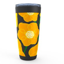 Load image into Gallery viewer, Orange Hippyflower - Viking Steel Tumbler 20oz - Keen Eye Design