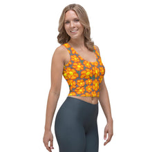 Load image into Gallery viewer, Orangeflower Pattern Dark Gray - AOP Crop Top - Keen Eye Design