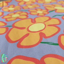 Load image into Gallery viewer, Orangeflower Pattern Med Gray - AOP Fitted Tank Top - Keen Eye Design