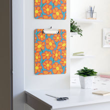Load image into Gallery viewer, Orangeflower Pattern on Blue - Clipboard - Keen Eye Design