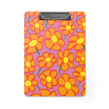 Load image into Gallery viewer, Orangeflower Pattern on Pink - Clipboard - Keen Eye Design