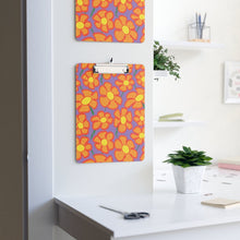 Load image into Gallery viewer, Orangeflower Pattern on Purple - Clipboard - Keen Eye Design