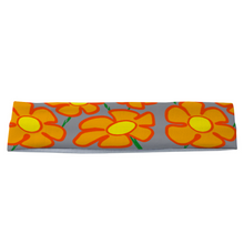 Load image into Gallery viewer, Orangeflower on Med Gray - Unisex Headband - Keen Eye Design