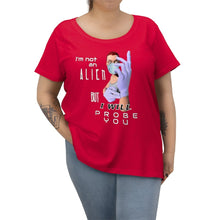 Load image into Gallery viewer, Probe You (Full - Gal) - Women's Curvy Tee - Keen Eye Design