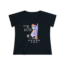 Load image into Gallery viewer, Probe You (Full - Gal) - Women's Curvy Tee - Keen Eye Design