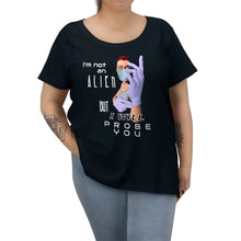 Load image into Gallery viewer, Probe You (Full - Gal) - Women's Curvy Tee - Keen Eye Design