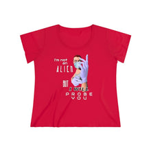 Load image into Gallery viewer, Probe You (Full - Gal) - Women's Curvy Tee - Keen Eye Design