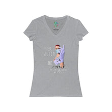 Load image into Gallery viewer, Probe You (Full - Gal) Women's Jersey Short Sleeve V-Neck Tee - Keen Eye Design