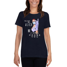 Load image into Gallery viewer, Probe You (Full - Gal) - Women's scoop neck t-shirt - Keen Eye Design