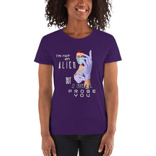 Load image into Gallery viewer, Probe You (Full - Gal) - Women's scoop neck t-shirt - Keen Eye Design