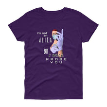 Load image into Gallery viewer, Probe You (Full - Gal) - Women's scoop neck t-shirt - Keen Eye Design