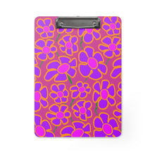 Load image into Gallery viewer, Purpleflower Pattern on Hot Pink - Clipboard - Keen Eye Design