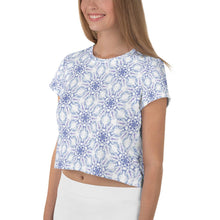 Load image into Gallery viewer, Snowflake - AOP Crop Tee - Keen Eye Design