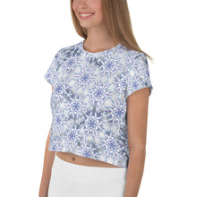 Load image into Gallery viewer, Snowflake Dark Clouds - AOP Crop Tee - Keen Eye Design