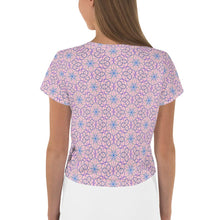 Load image into Gallery viewer, Spiralla Pink - AOP Crop Tee - Keen Eye Design