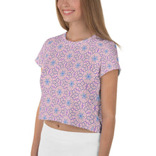 Load image into Gallery viewer, Spiralla Pink - AOP Crop Tee - Keen Eye Design