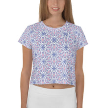 Load image into Gallery viewer, Starfeather Pink - AOP Crop Tee - Keen Eye Design
