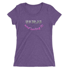Load image into Gallery viewer, Undead and Loving It! Halloween Costume V3 - Ladies' Tri-Blend T-Shirt - Keen Eye Design