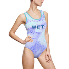 Load image into Gallery viewer, Wet (Answer - Water Style) - Women's Classic One-Piece Swimsuit - Keen Eye Design