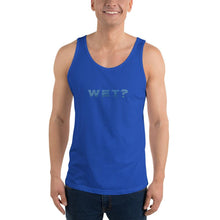 Load image into Gallery viewer, Wet? (Question - Water Style) - Premium Unisex Tank Top - Keen Eye Design