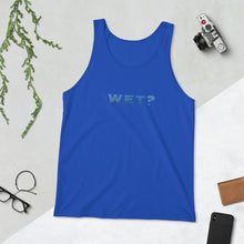 Load image into Gallery viewer, Wet? (Question - Water Style) - Premium Unisex Tank Top - Keen Eye Design