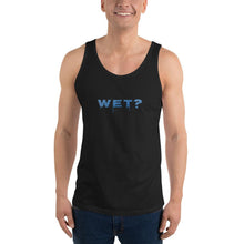 Load image into Gallery viewer, Wet? (Question - Water Style) - Premium Unisex Tank Top - Keen Eye Design