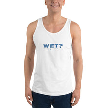 Load image into Gallery viewer, Wet? (Question - Water Style) - Premium Unisex Tank Top - Keen Eye Design