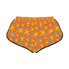 Load image into Gallery viewer, Orangeflower Pattern on Med Gray - Women's Relaxed Shorts (AOP)