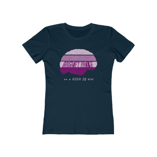 Gourmet Zombie on a High IQ Diet - Women's 'Boyfriend Tee'