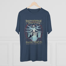 Load image into Gallery viewer, Symmetrical Drumming V4 - Unisex Tri-Blend Crew Tee - Keen Eye Design