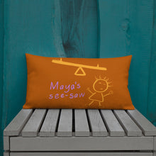 Load image into Gallery viewer, Maya's See-Saw - Premium Pillow - Keen Eye Design