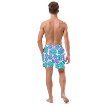 Load image into Gallery viewer, Greenflower on White - Men's Swim Trunks (Unisex Board Shorts)