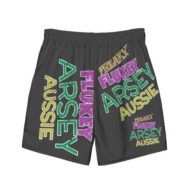 Freaky Flukey Arsey Aussie V2 - Men's Swim Trunks / Board Shorts