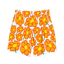 Load image into Gallery viewer, Orangeflower on White - Men's Swim Trunks (Unisex Board Shorts)