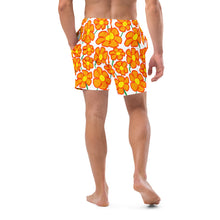 Load image into Gallery viewer, Orangeflower on White - Men's Swim Trunks (Unisex Board Shorts)