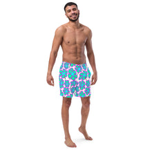 Load image into Gallery viewer, Greenflower on White - Men's Swim Trunks (Unisex Board Shorts)