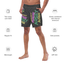 Load image into Gallery viewer, Freaky Flukey Arsey Aussie V2 - Men's Swim Trunks / Board Shorts